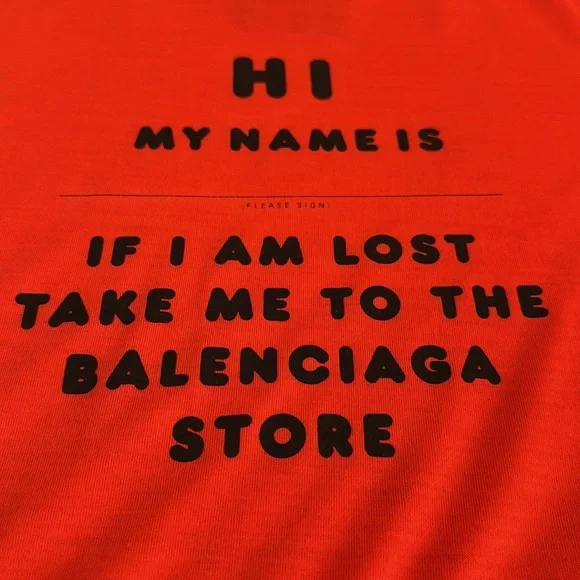 Balenciaga “Hi my name is” Tshirt - Picture 2 of 7